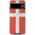 Denmark Flag Distressed Google Pixel 10 Clear Case